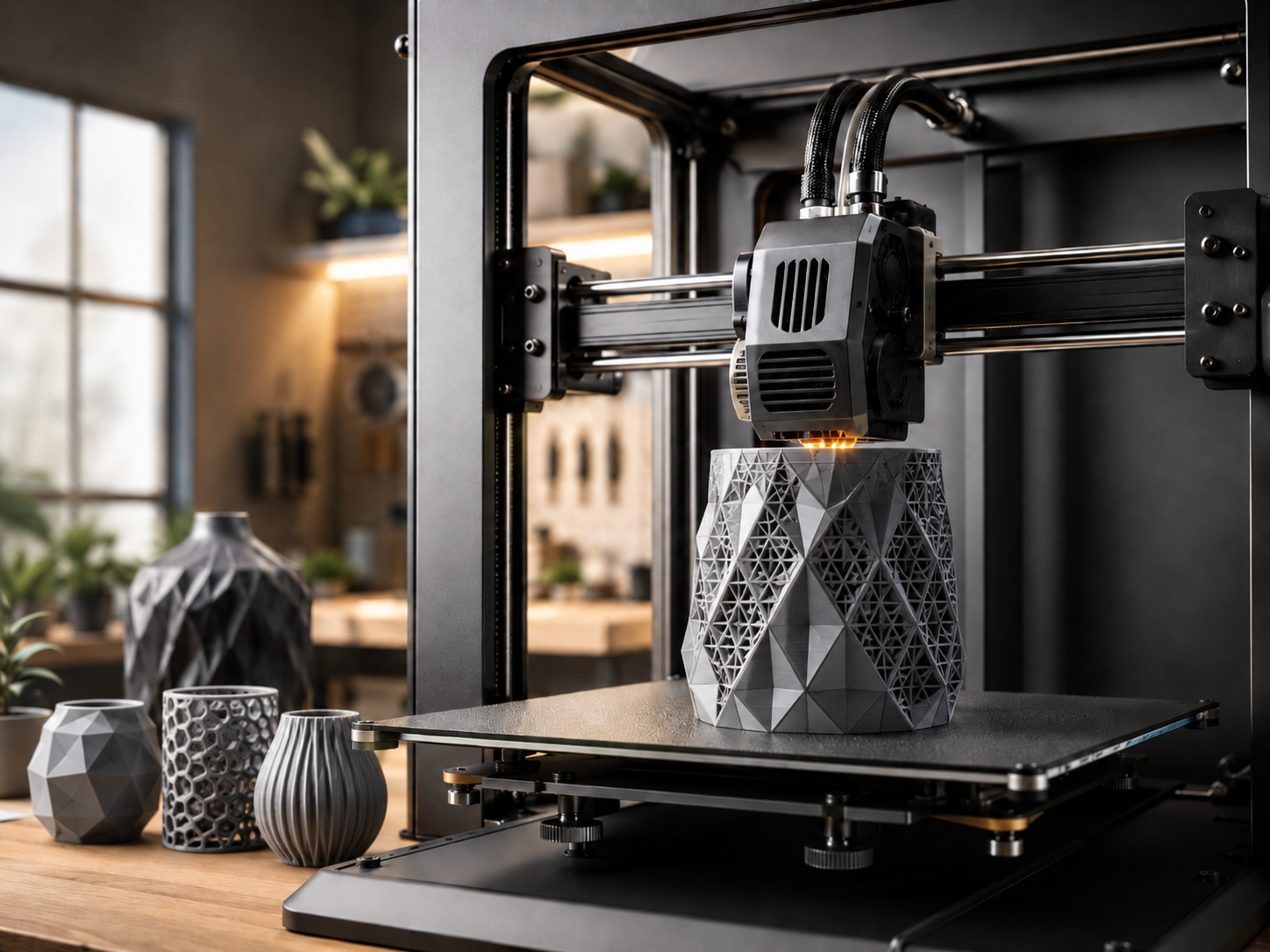 3D-Drucker bei der Herstellung eines Produktes